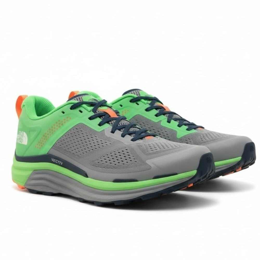The North Face Men's Vectiv Enduris Trail Running Shoes 11 Green/Orange NF0A4T3P